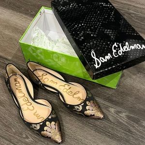 Sam Edelman Rodney floral D’Orsay flat shoes